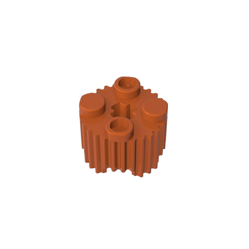 Rundstein 2 x 2 [Grill]-MyGobricks