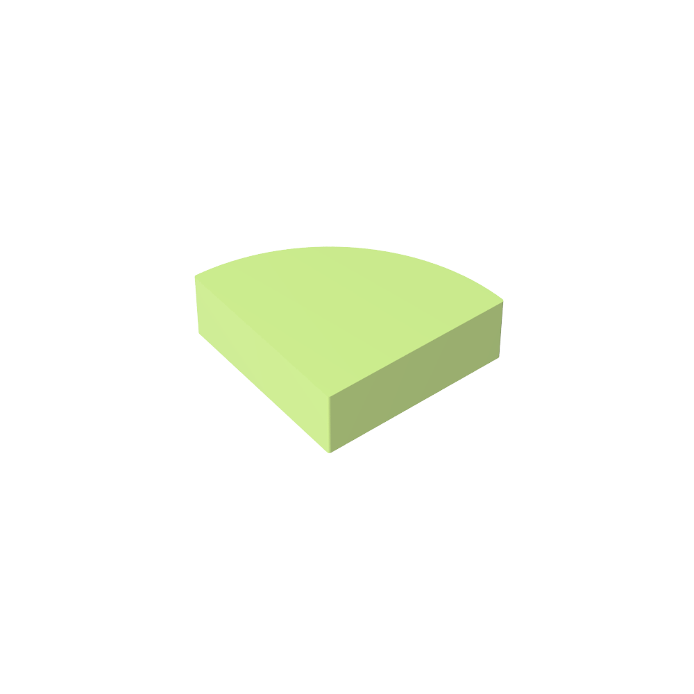 Fliese rund 1 x 1 Viertel