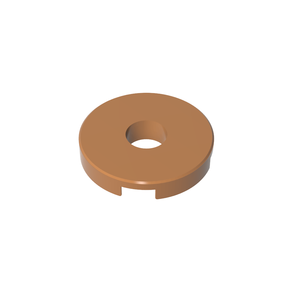 Fliese rund 2 x 2 mit Loch - MyGobricks