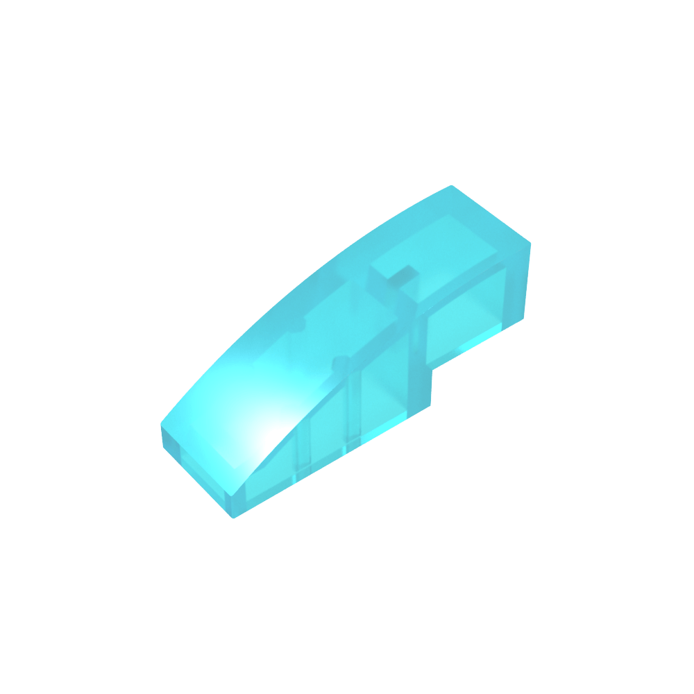 Schrägstein gebogen 3 x 1 ohne Noppen - MyGobricks