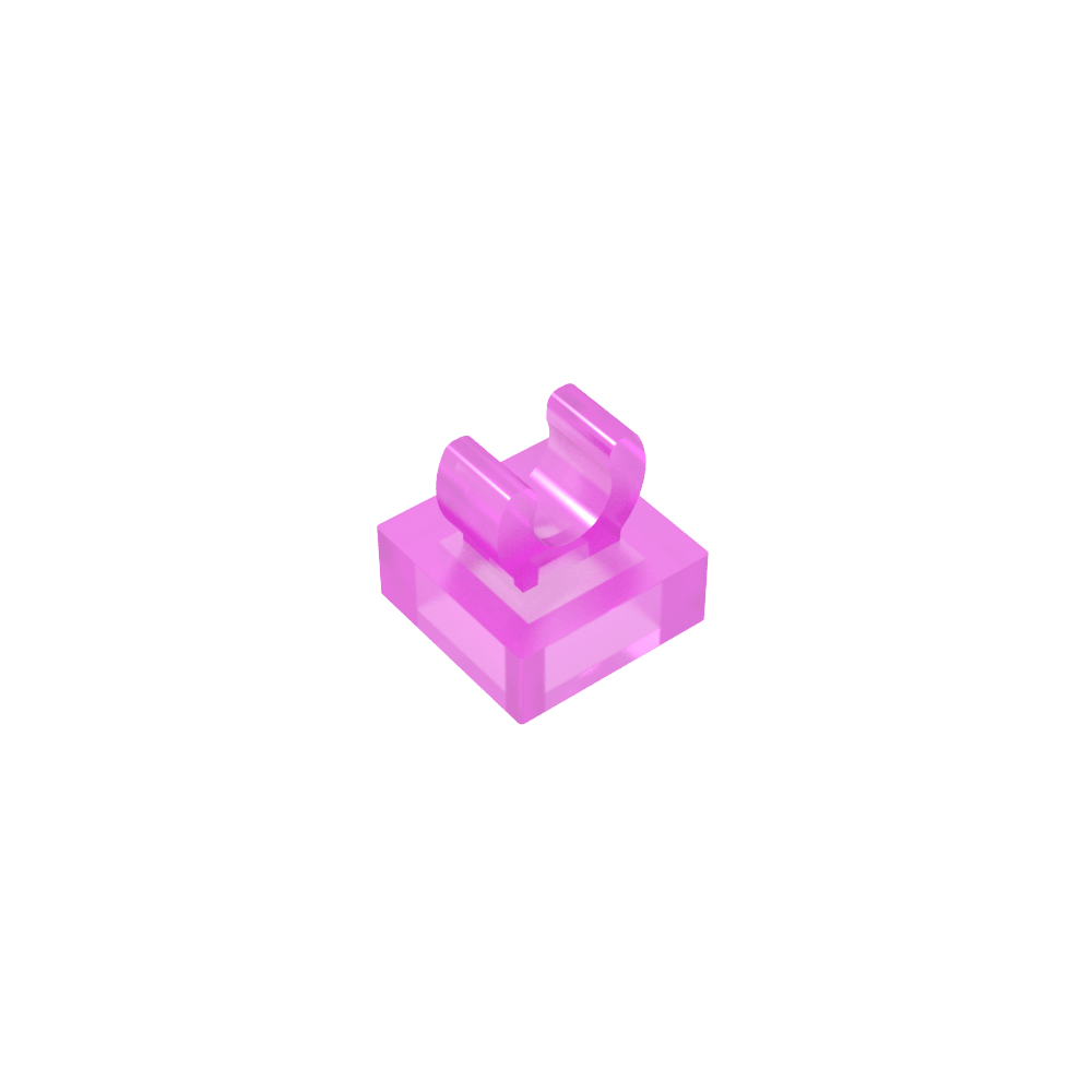 Fliese Spezial 1 x 1 mit Clip mit abgerundeten Kanten - MyGobricks