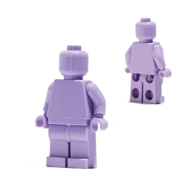 Minifiguren aus einfarbigen Bausteinen, kompatibel mit universellen, kleinteiligen, einfarbigen Bausteinen, Trendy Moc (Multi-Creation) Baustein-Wandbasis-Zubehör.