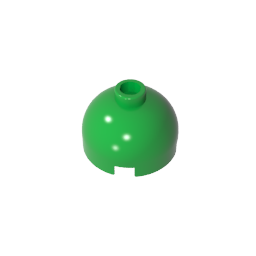 Runder Ziegelstein 2 x 2, Kuppeldach – Blockierter offener Bolzen ohne Achshalter unten – MyGobricks