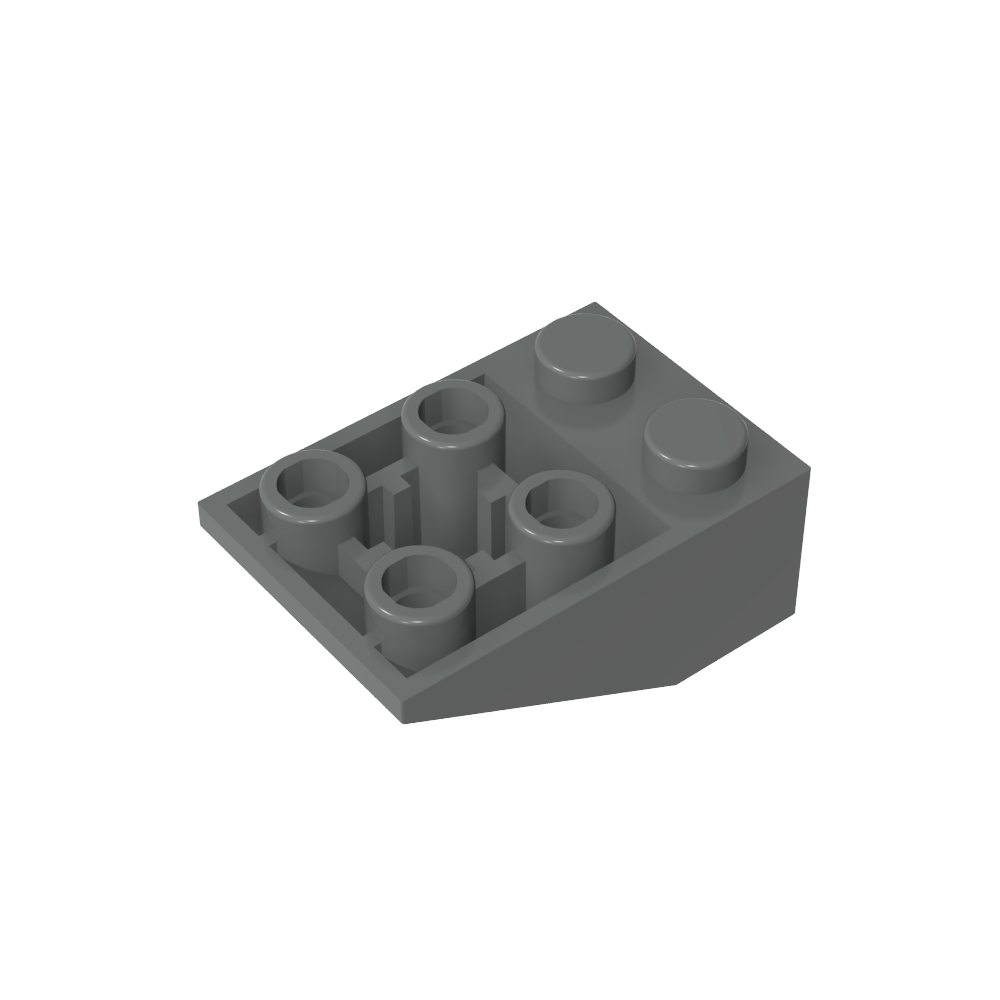 Schräge umgekehrte 33° 3 x 2 [Keine Verbindungen zwischen Noppen]-MyGobricks