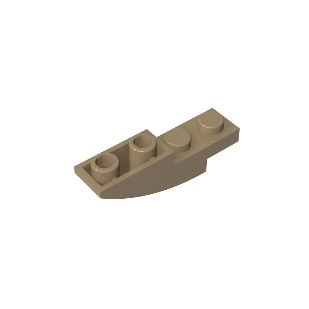 Schrägstein gebogen 4 x 1 invertiert - MyGobricks