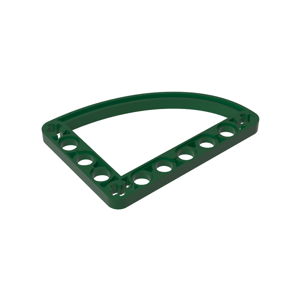 Technic Balken 5 x 7 L-Form mit Viertelellipse dünn - MyGobricks