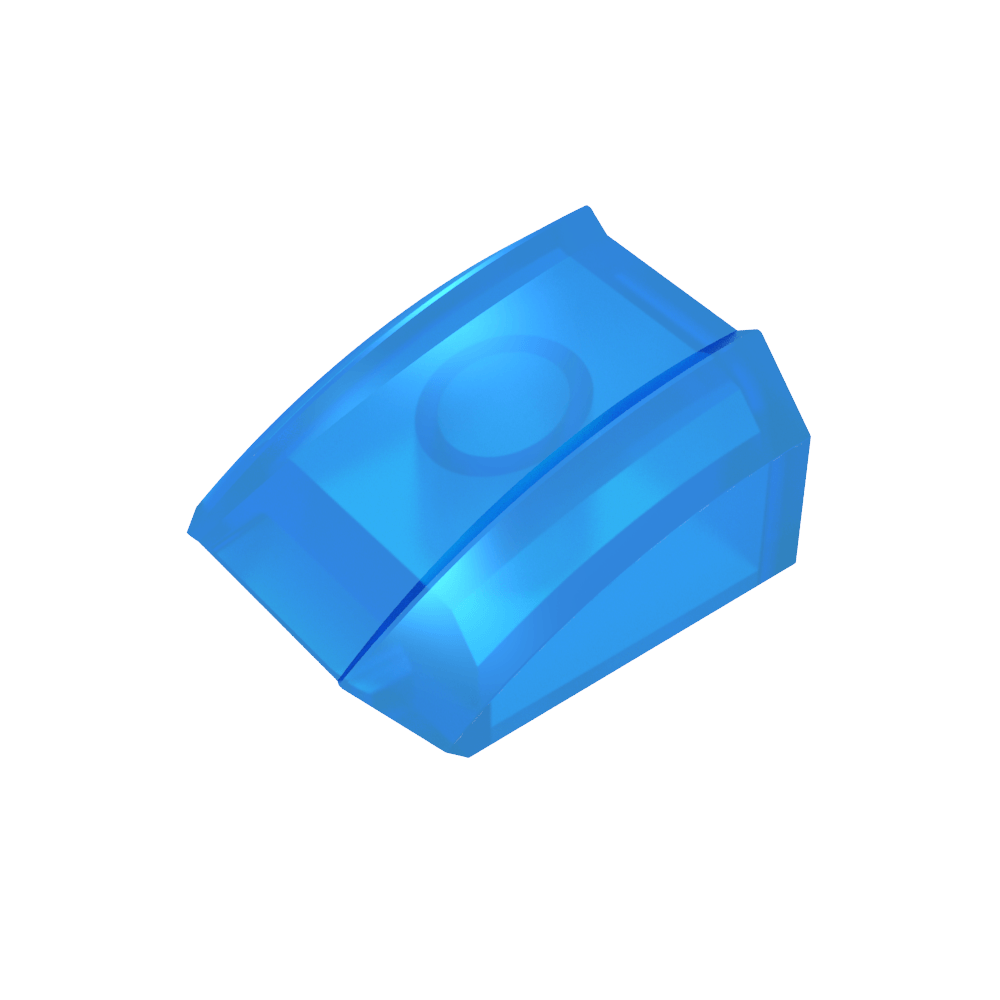 Schrägstein gebogen 2 x 2 mit Lippe, ohne Noppen - MyGobricks