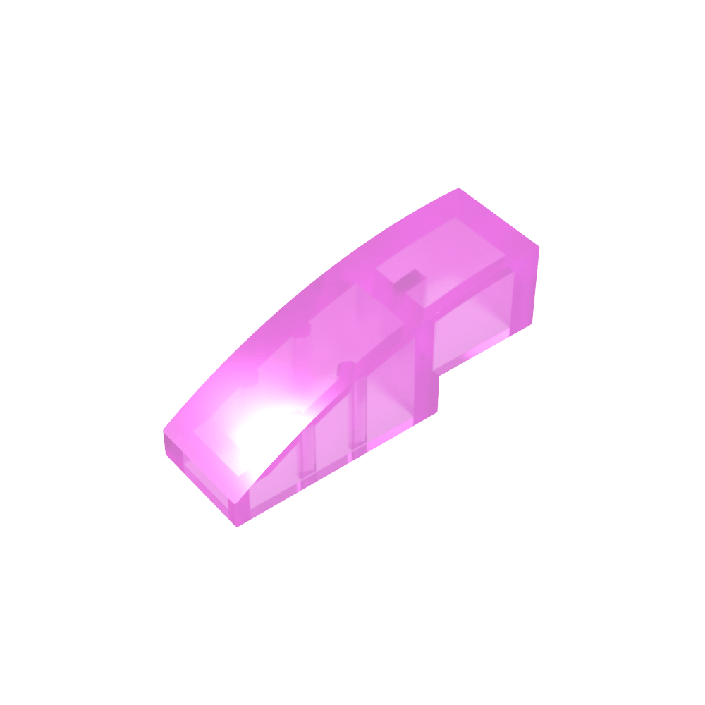 Schrägstein gebogen 3 x 1 ohne Noppen - MyGobricks