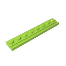 Platte Spezial 1 x 8 mit Türschiene
