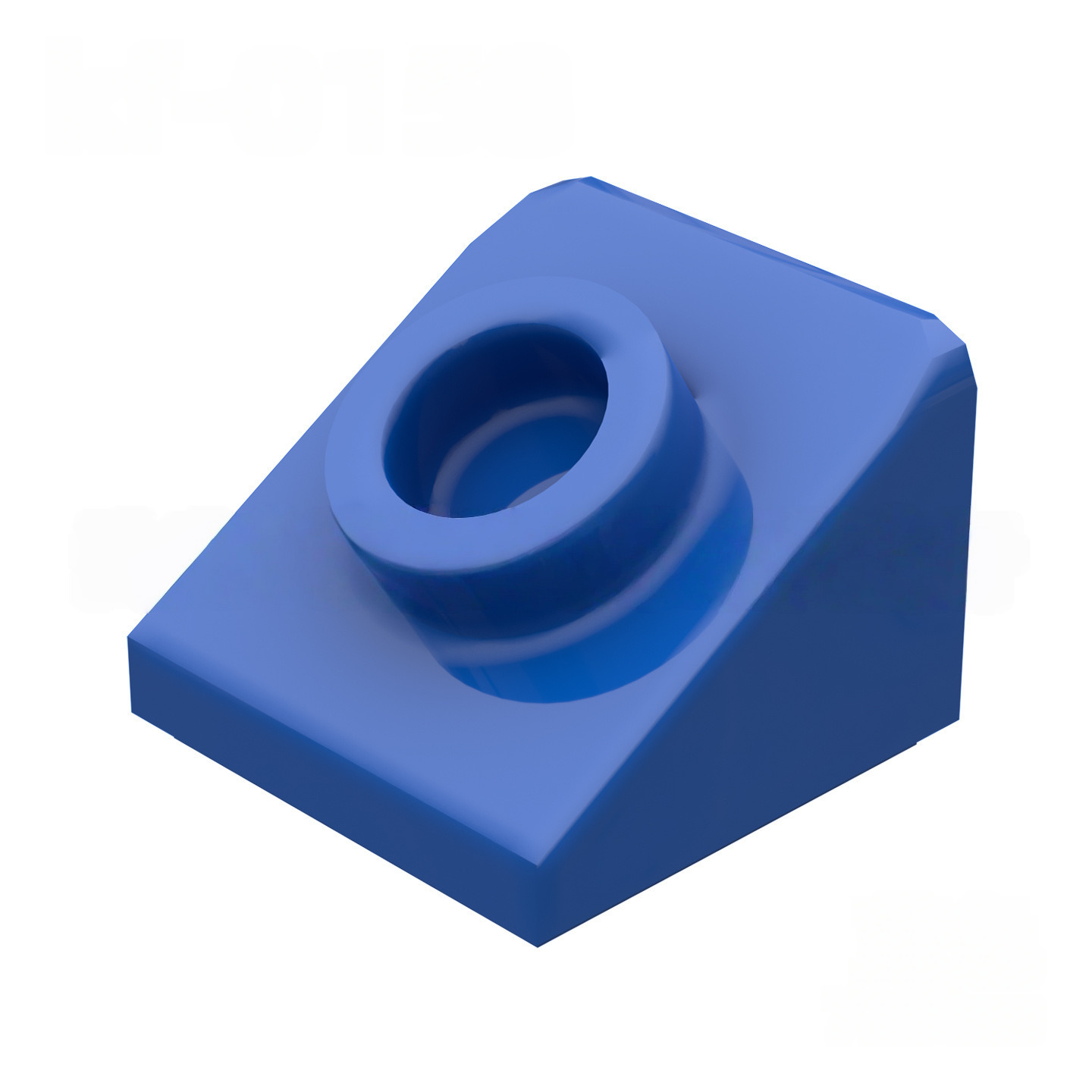 KF-0158 Kleinmaßstäblicher 1x1x2/3 Schrägstein mit Noppen (Spezialteil/Zubehör für MOCs), 100 g (ca. 458 Stück), Marke: Nicht GoBricks