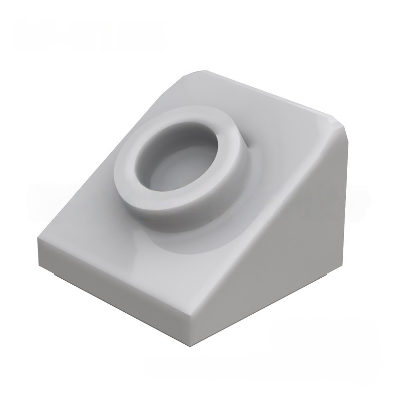 KF-0158 Kleinmaßstäblicher 1x1x2/3 Schrägstein mit Noppen (Spezialteil/Zubehör für MOCs), 100 g (ca. 458 Stück), Marke: Nicht GoBricks