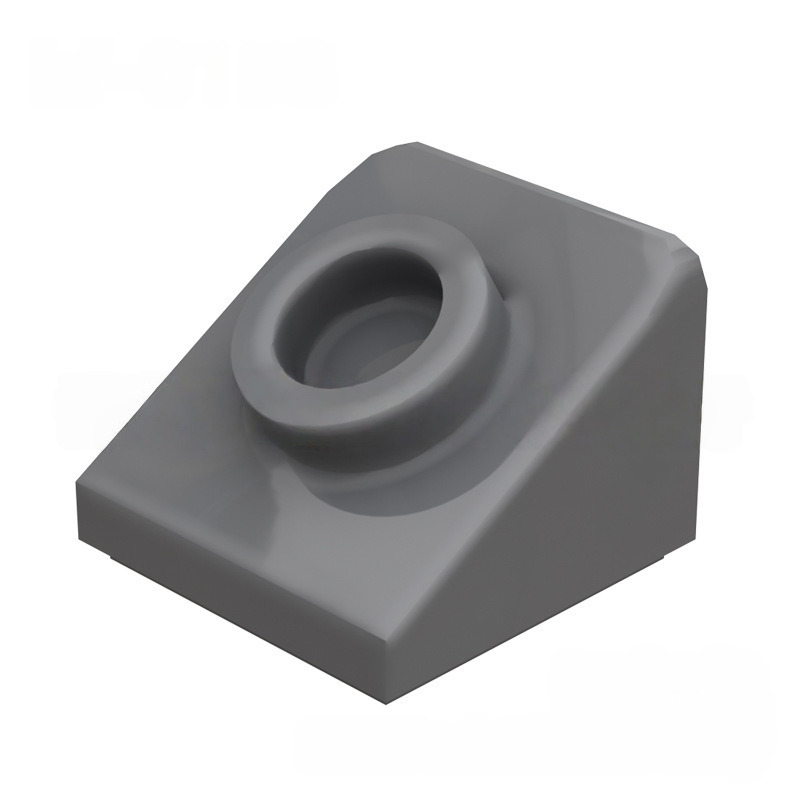 KF-0158 Kleinmaßstäblicher 1x1x2/3 Schrägstein mit Noppen (Spezialteil/Zubehör für MOCs), 100 g (ca. 458 Stück), Marke: Nicht GoBricks