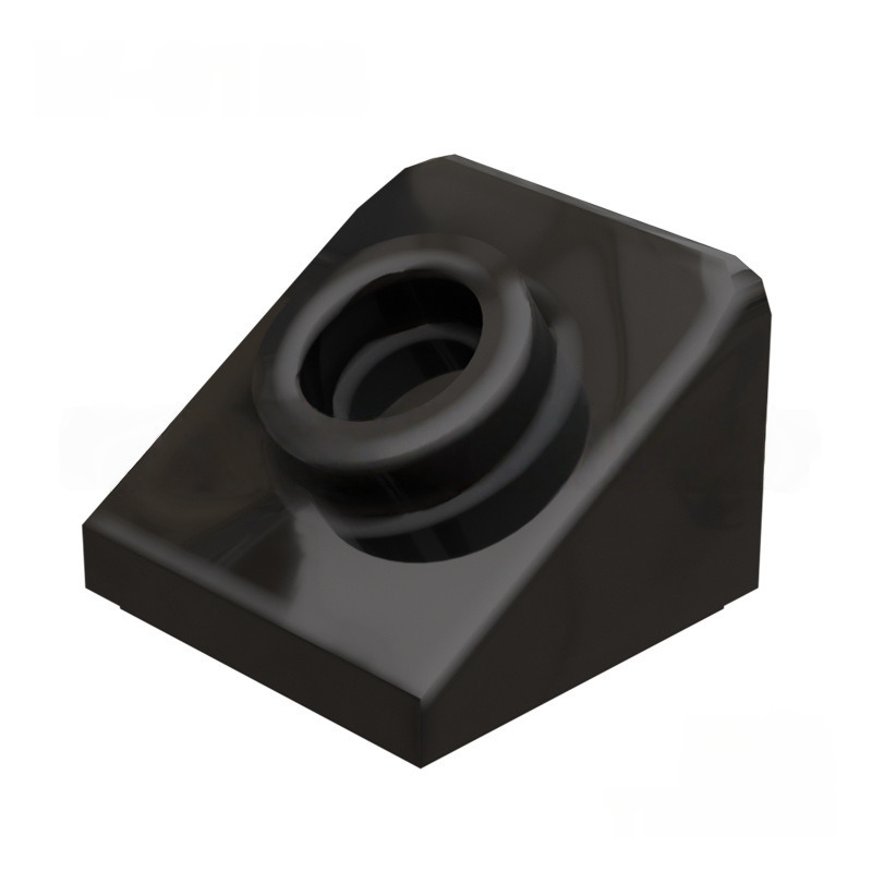 KF-0158 Kleinmaßstäblicher 1x1x2/3 Schrägstein mit Noppen (Spezialteil/Zubehör für MOCs), 100 g (ca. 458 Stück), Marke: Nicht GoBricks
