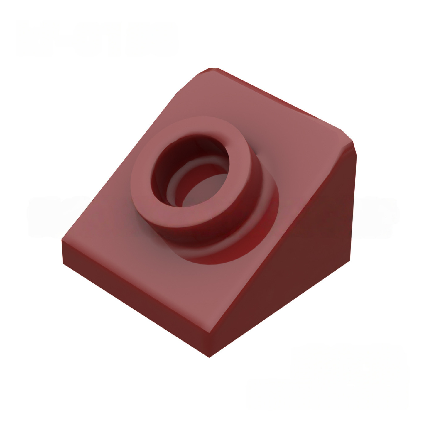 KF-0158 Kleinmaßstäblicher 1x1x2/3 Schrägstein mit Noppen (Spezialteil/Zubehör für MOCs), 100 g (ca. 458 Stück), Marke: Nicht GoBricks
