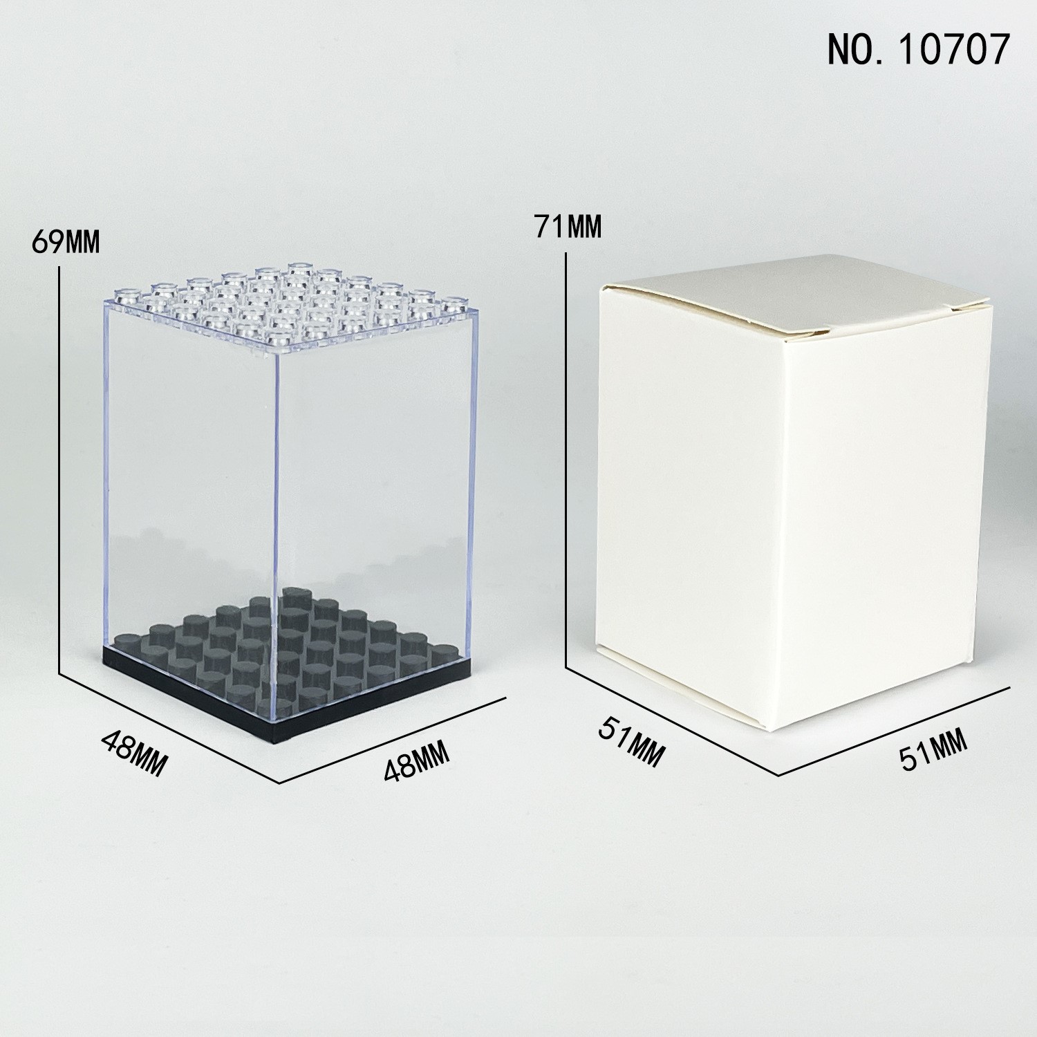 Acryl-Stufenständer, Acryl-Steine-Figuren-Displaybox