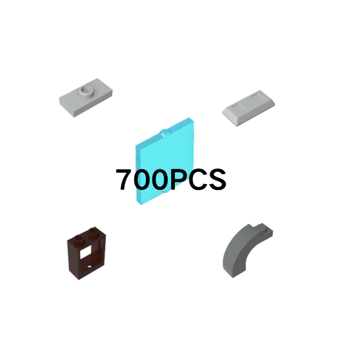 Modernes Städtebaupaket x700PCS #15573,#60601,#99563,#60592,#6005