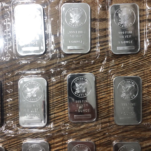 Sunshine Mint 1 OZ .999 Silver Bar In Original Seal -BEAUTIFUL SILVER BARS!- - Picture 1 of 2