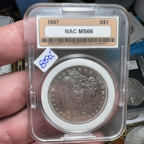 1897 $1 Morgan Silver Dollar - Picture 1 of 7