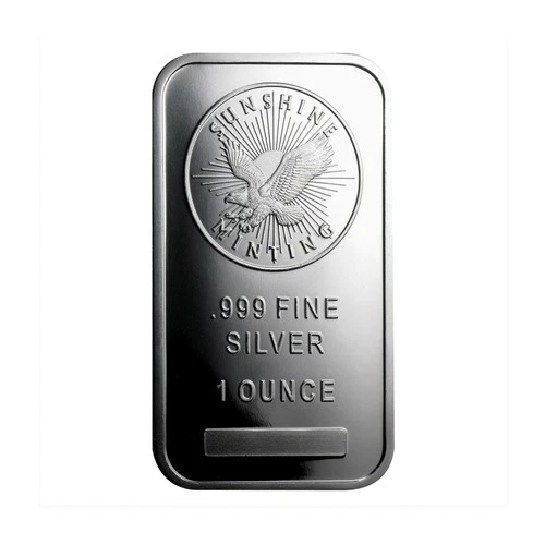 1 Ounce Sunshine Minting .999 Silver Eagle Bar - Picture 1 of 3