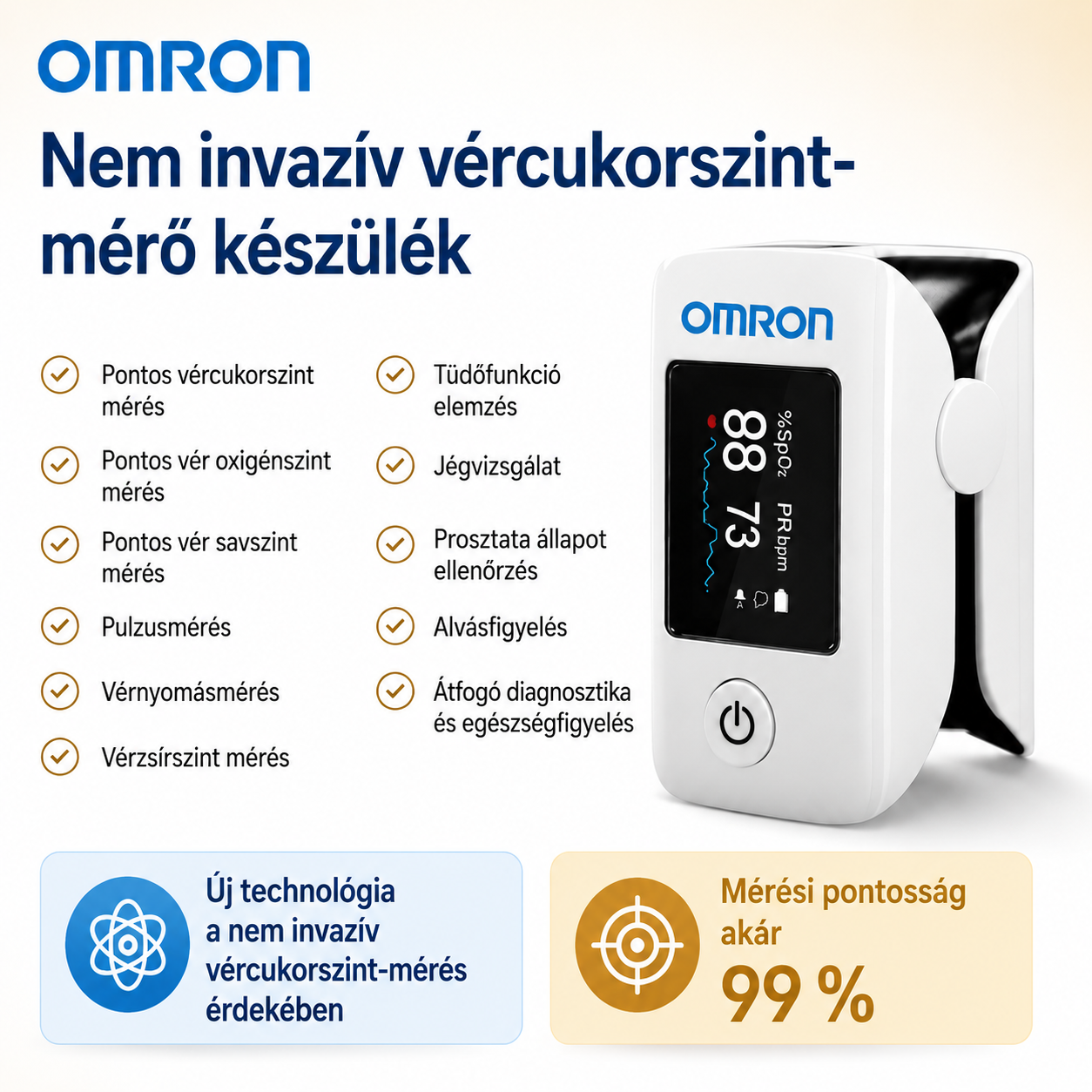 🌽Omron™ bemutatja az újonnan piacra dobott non-invazív okos vércukormérőt 🔥Készült az USA-ban🔥