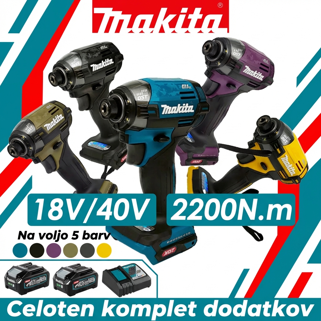 [Posebno nakupovanje] Makita TD002G udarni vijačnik, brezplačni polni dodatki