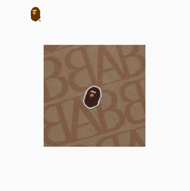 BAPE メンズ 秋冬 フルプリント レタード エイプ柄 刺繍 半袖 Tシャツ 109073L