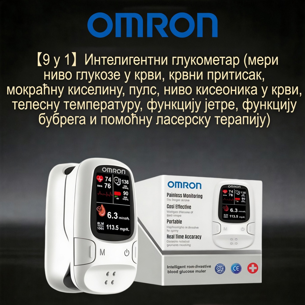 🔥 Omron™ 2026 Нови неинвазивни паметни глукомер — мерење шећера у крви без игала и бола