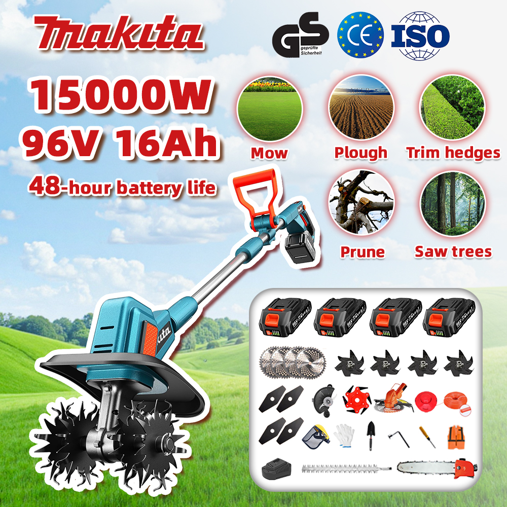 El último arado multifunción cinco en uno 2020 de Makita (con batería de litio de 96 V)