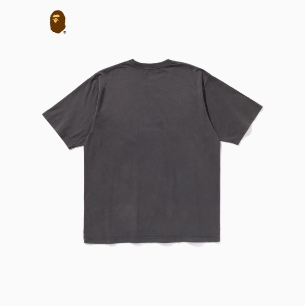 BAPE メンズ 24th 秋冬 猿文字 クラックプリント 半袖 Tシャツ X09003N