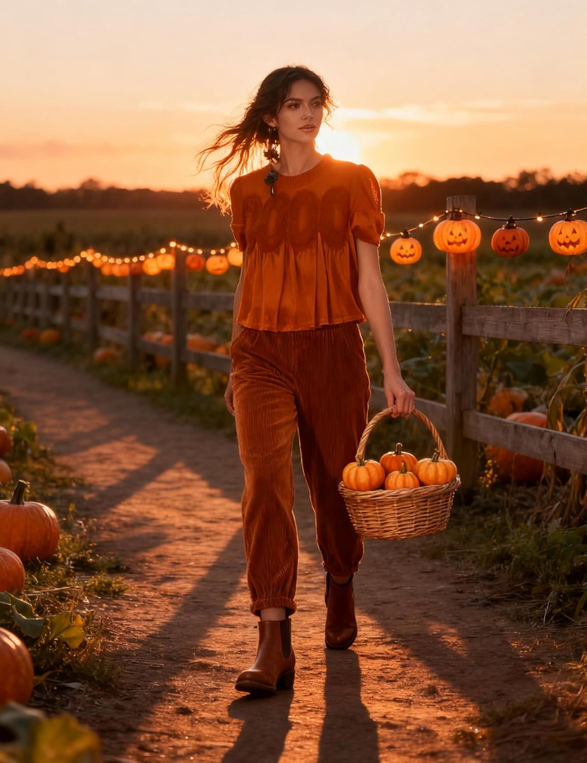 Women's Velvet Lace Blouse Casual Round Neck Short Sleeve Flared Swing Top