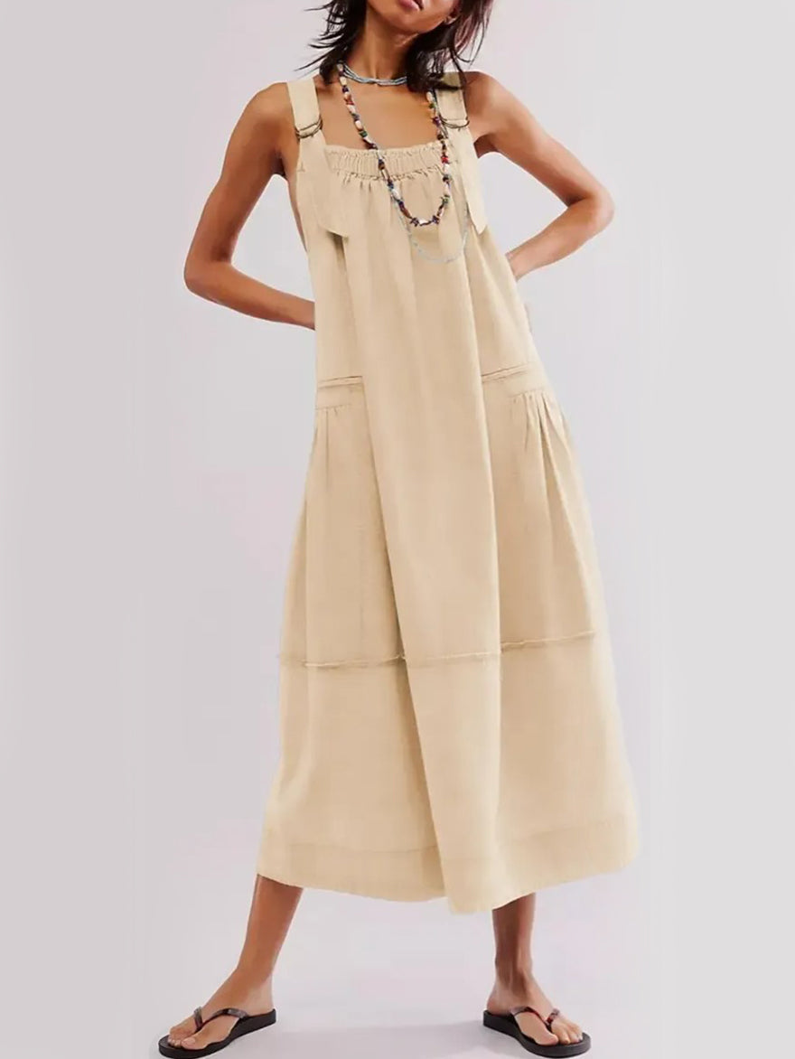⏰Hot Sale-Women's Versatile Overall Maxi Dress(Buy 2 Free Shipping)