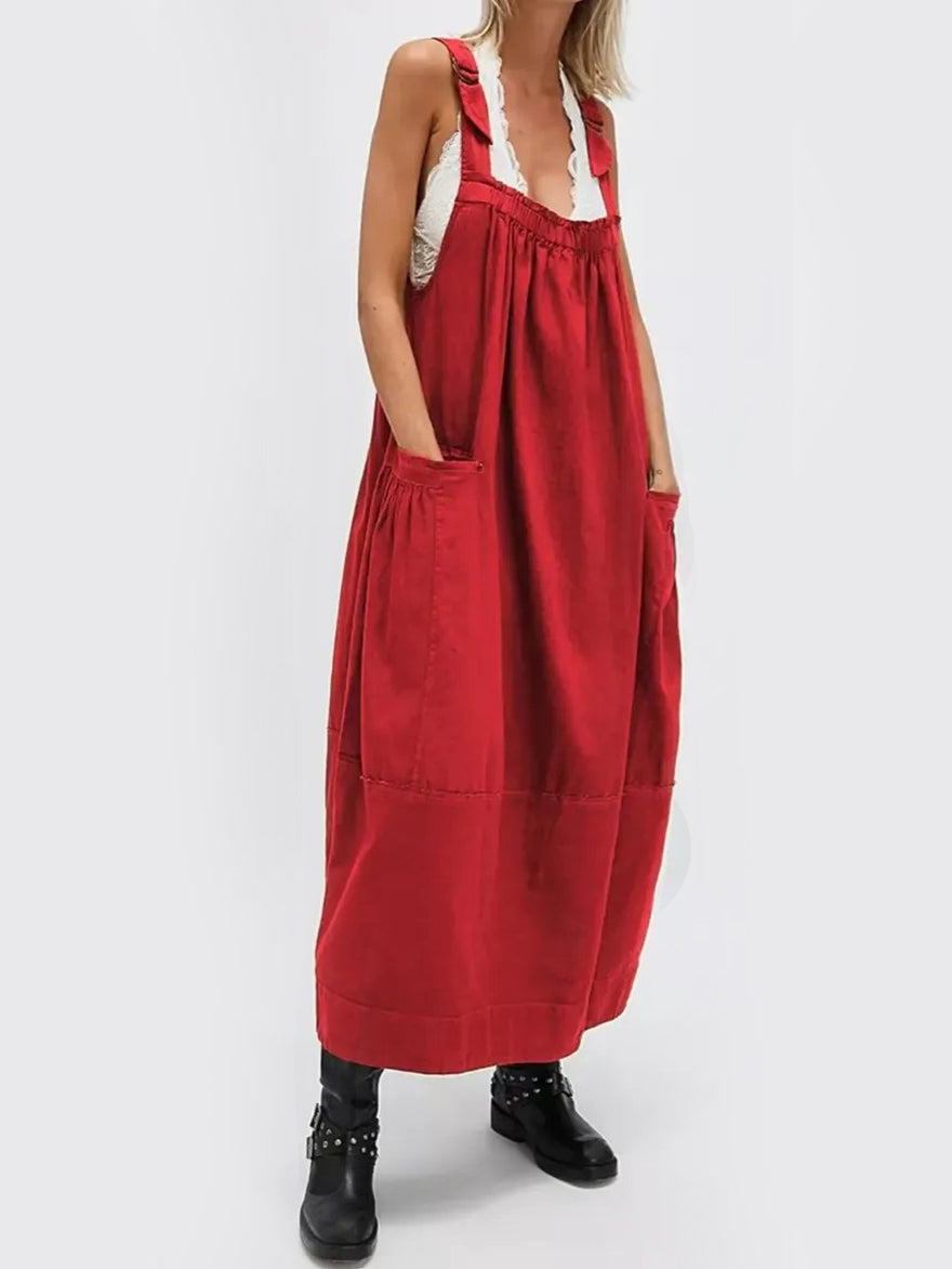 ⏰Hot Sale-Women's Versatile Overall Maxi Dress(Buy 2 Free Shipping)