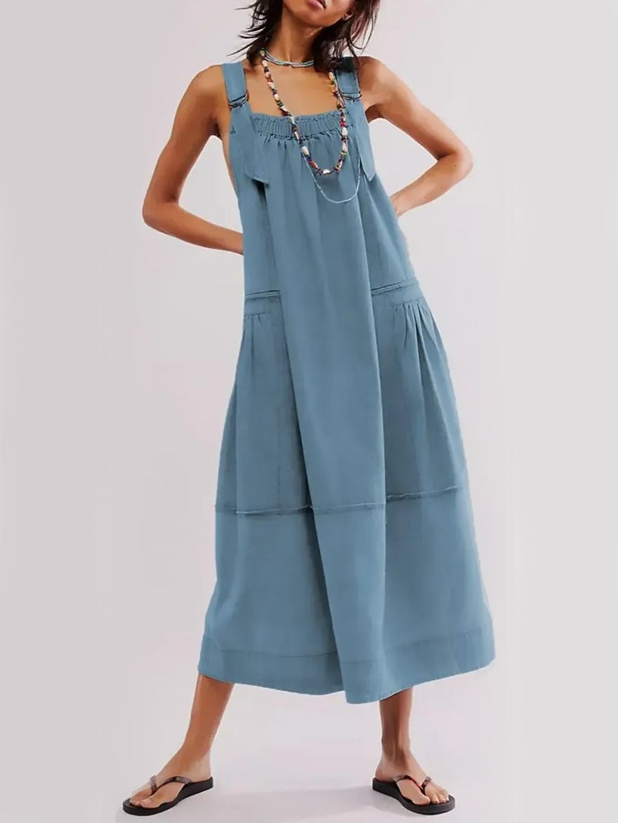 ⏰Hot Sale-Women's Versatile Overall Maxi Dress(Buy 2 Free Shipping)