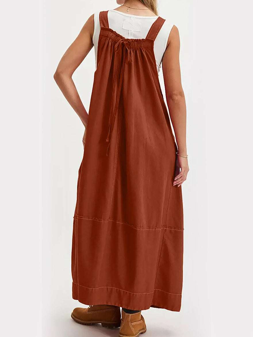 ⏰Hot Sale-Women's Versatile Overall Maxi Dress(Buy 2 Free Shipping)