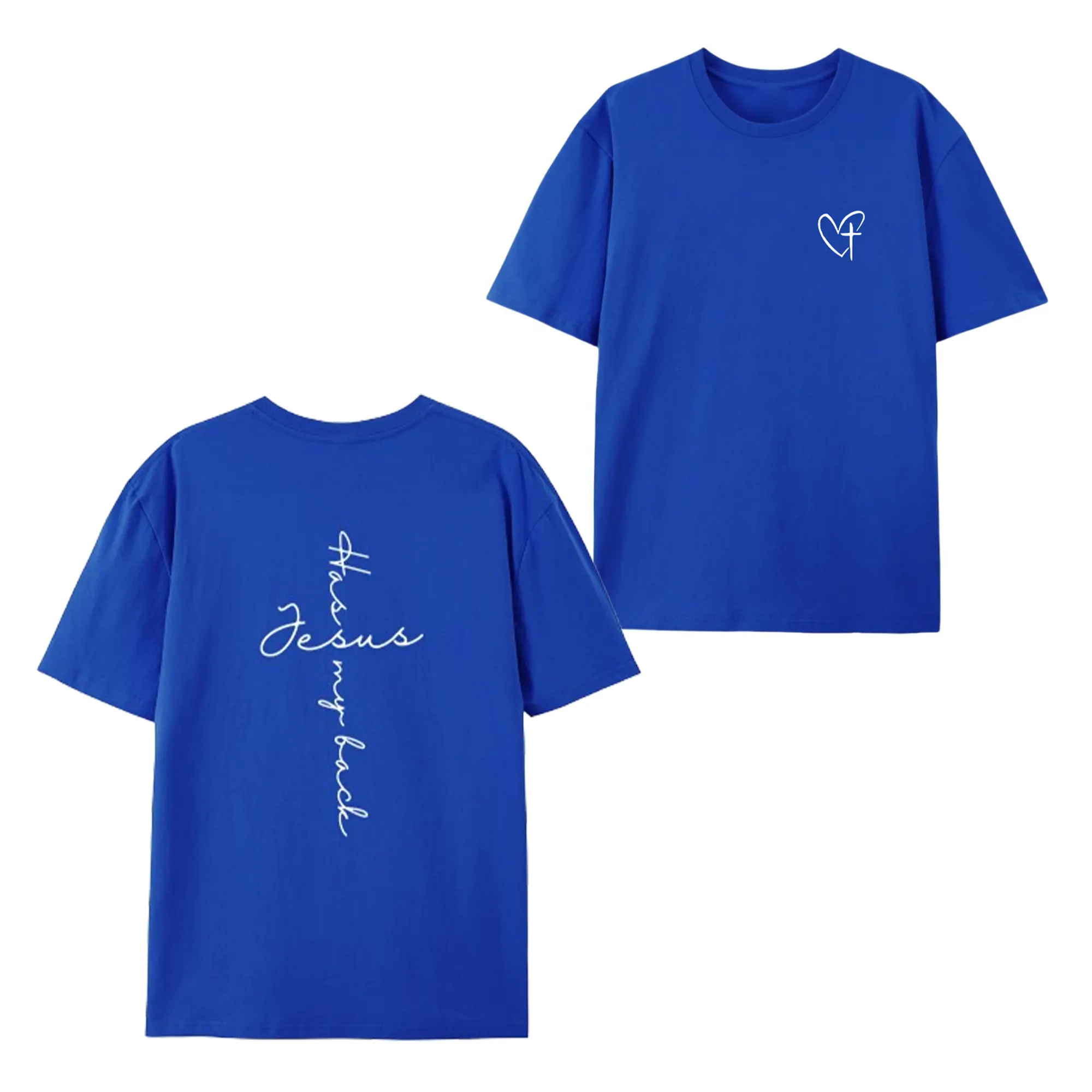 Jesus Has My Back Print T Shirt