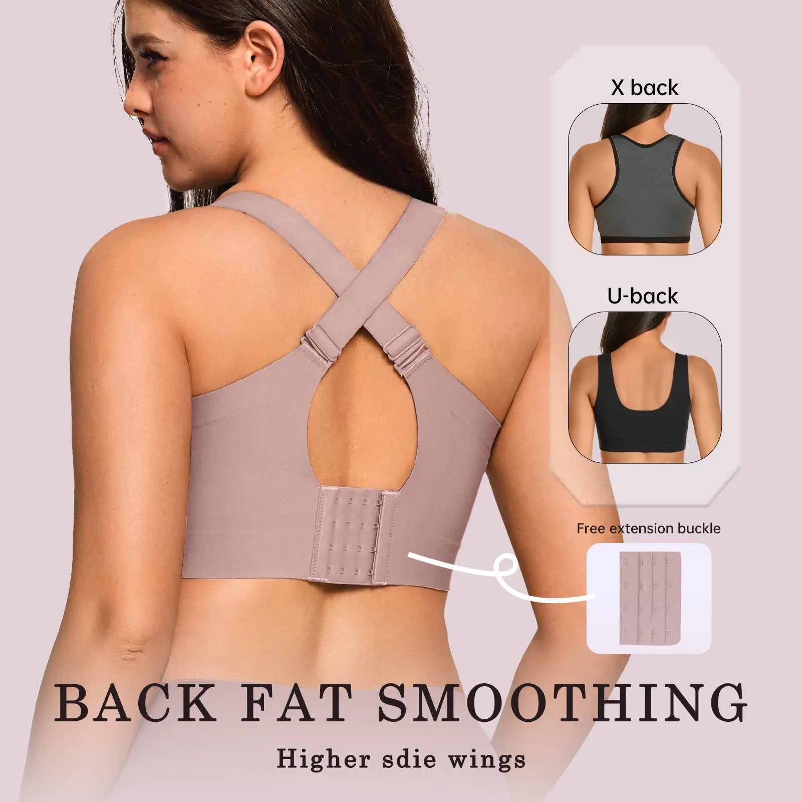 Womens Full Coverage Wireless Supportive Push Up Bra 