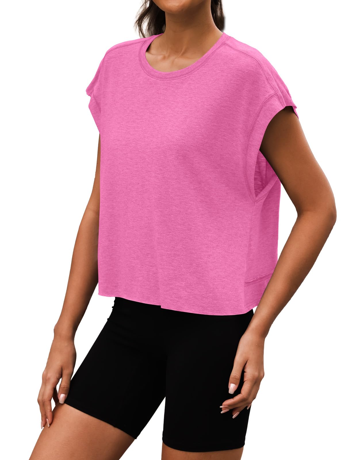 Women’s Athletic Gym Open Back Workout Tops