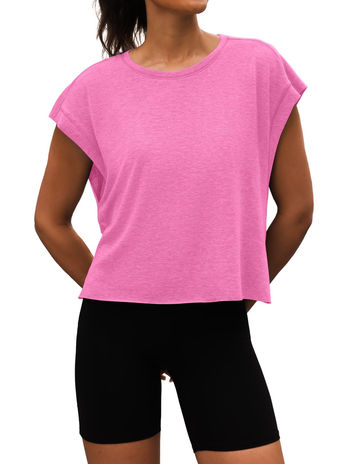 Women’s Athletic Gym Open Back Workout Tops