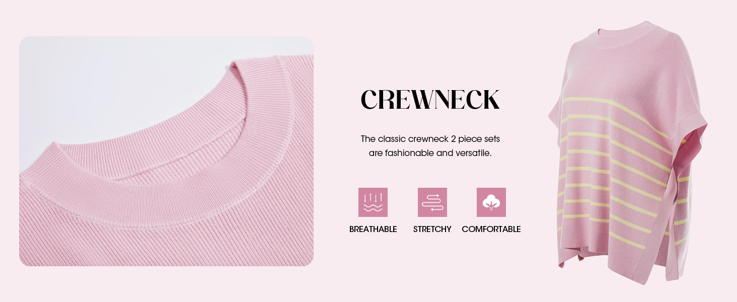 Women's Striped 2 Piece Outfits