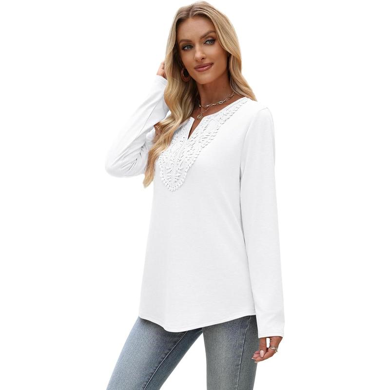 Women Blouses Dressy Casual V Neck Long Sleeve Shirts Fall Outfits Trendy Top