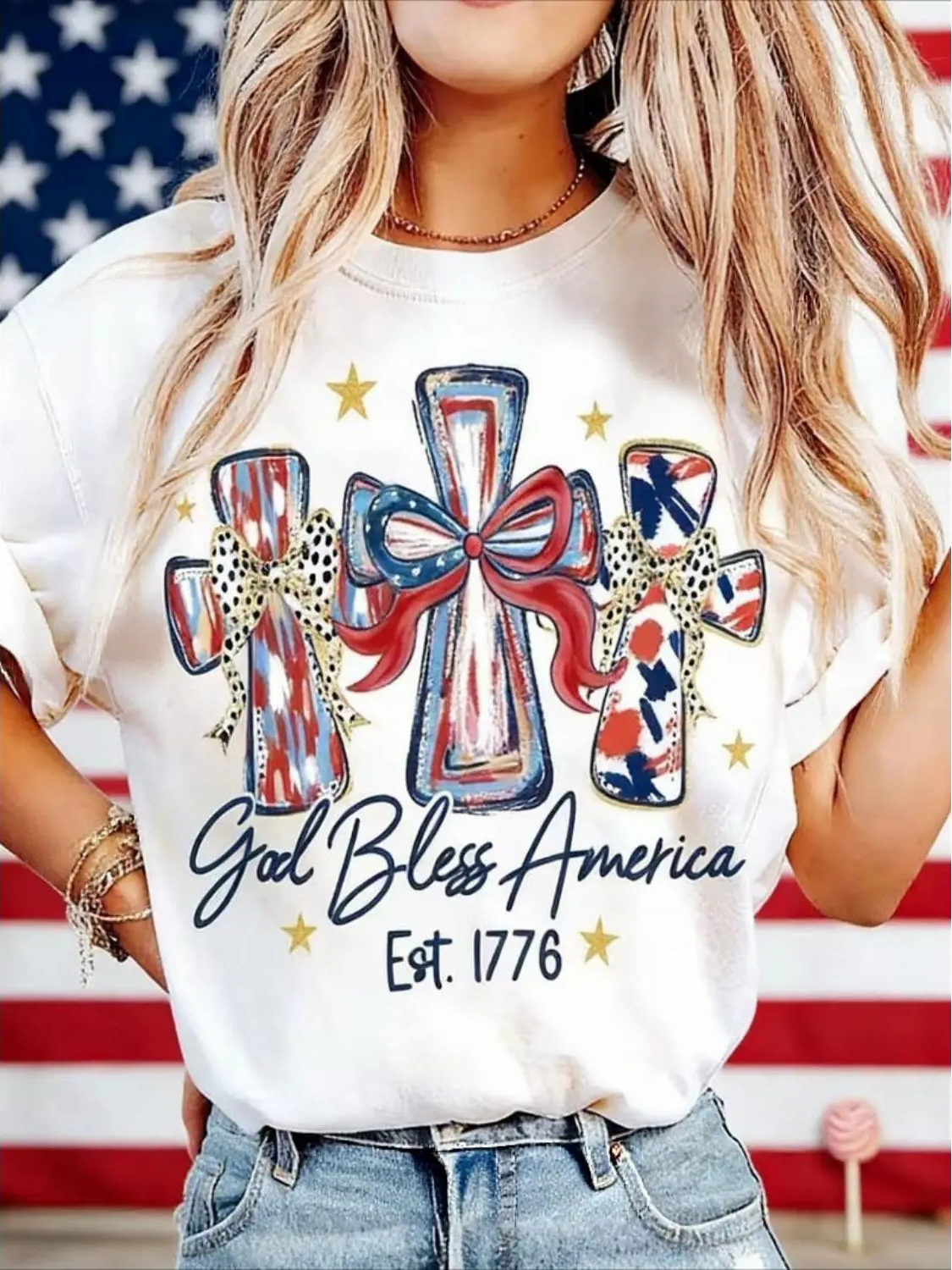 God Bless America T-shirt 250 Years America Anniversary Birthday Gift Shirt 
