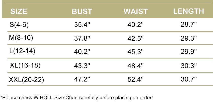 Wiholl Size Chart