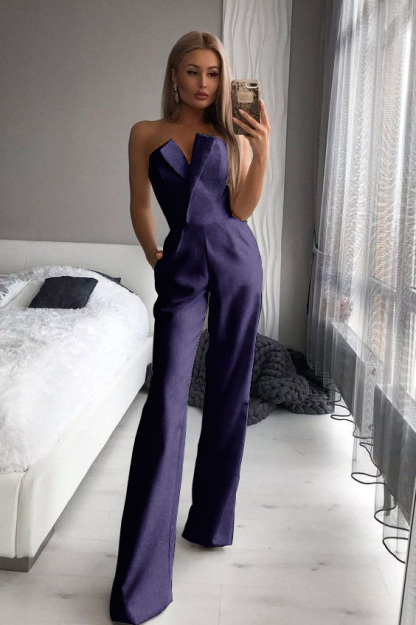 Gorgeous Strapless White Jump Suit