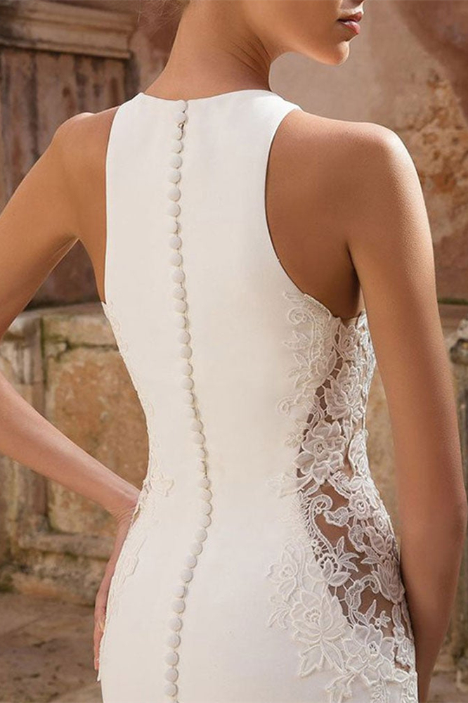Sleeveless Mermaid Wedding Dress