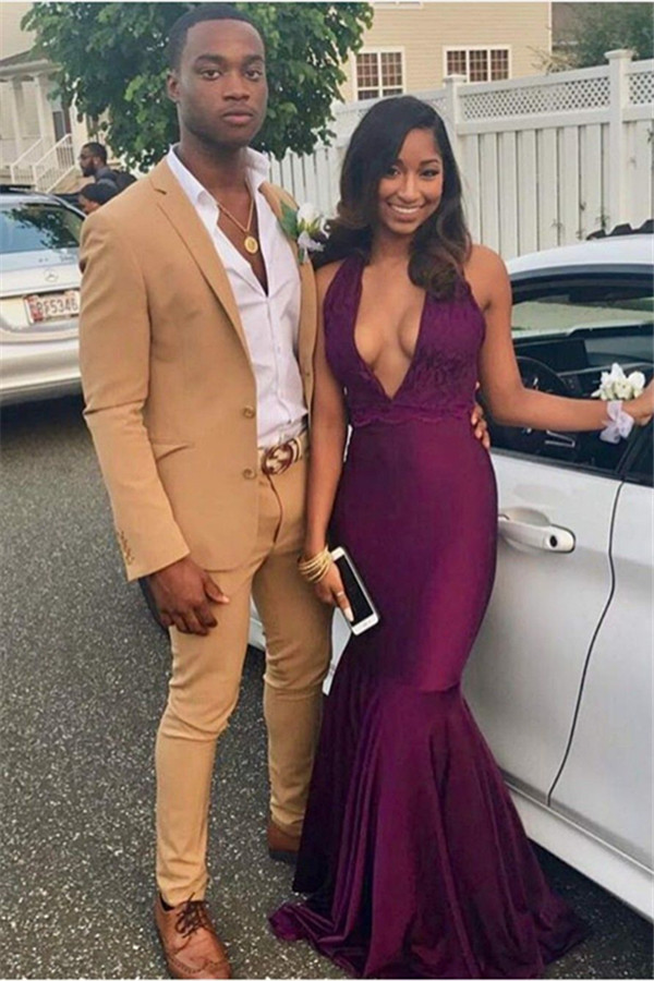 New Arrival Yellow Cotton Notched Lapel cocktail Suits