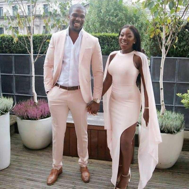 Classic A Wedding Pink Daniel Suits to Wear with Two-Pieces