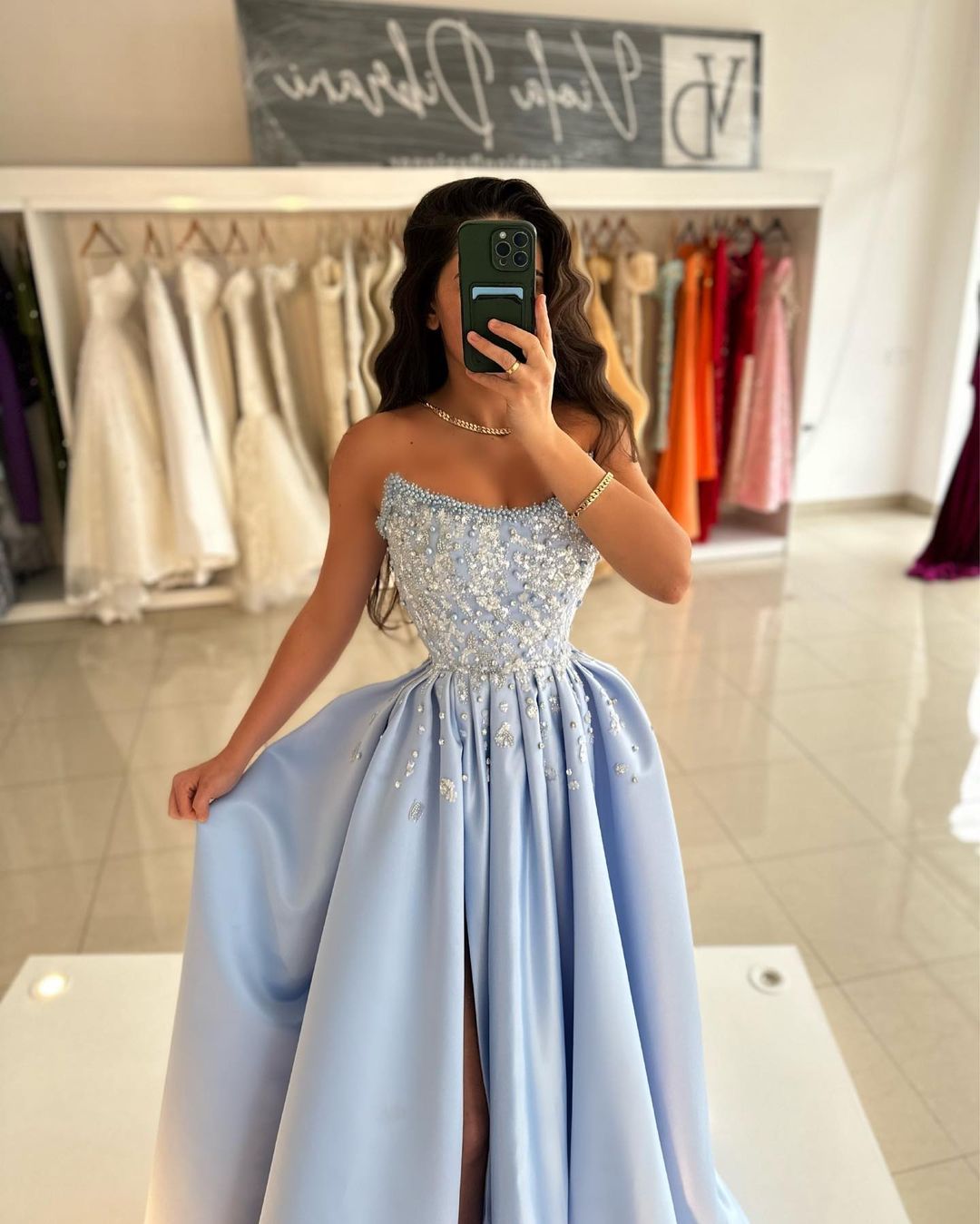 Elegant Off-The-Shoulder Lilac Beading Embroidery Princess Long Prom Dress