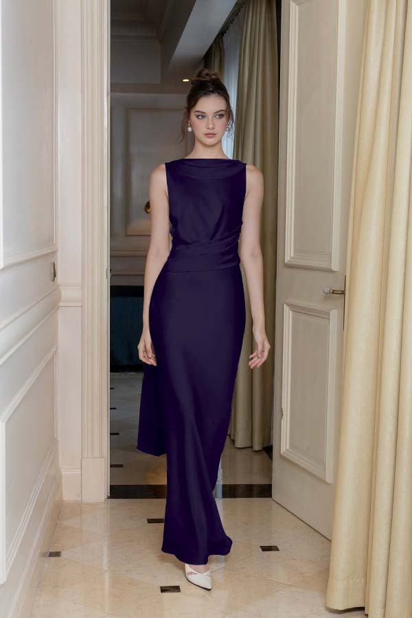 婢跺秴鍩桹ne Shoulder Long Sleeve Long High Split Formal Dress With Beading