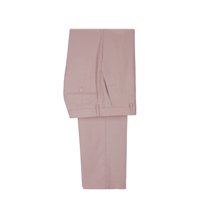 Stylish Pink Peaked Lapel Double-Breasted Men's Suits
