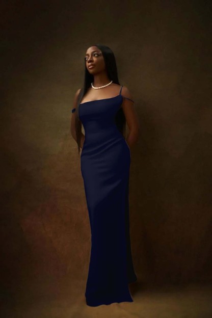 One Shoulder Sleeveless Split Long Formal Dress With Pleated Beading